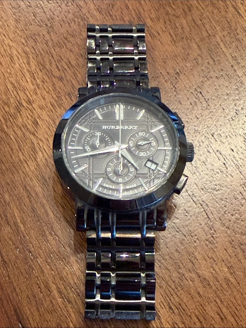 Burberry Black Men's Chronograph Bracelet Watch